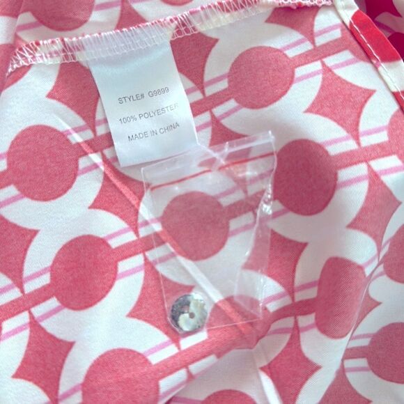 NWOT JODIFL It's All Up To You Orange Geometric Blouse - Picture 6 of 7